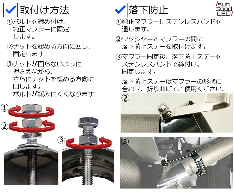 カーボン マフラーカッター ステンレス スラッシュカット 汎用 外装 パーツ φ100 真円 SUS304製 サングッド