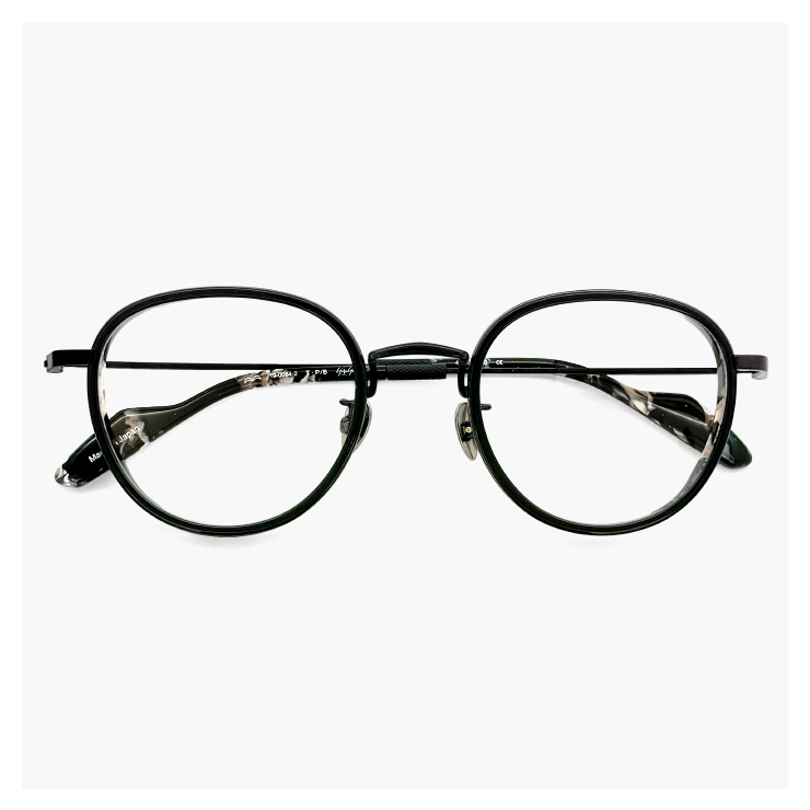 ヨウジ ヤマモト メガネ 日本製 19-0084 2 c02 49mm Yohji Yamamoto メンズ レディース ユニセックス 眼鏡 メタル  ボストン 型 チタン フレーム 黒縁 黒ぶち