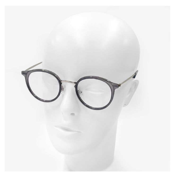 度付き対応 レンズ付き】 丸メガネ 2486-3 メンズ レディース クリア