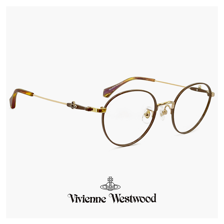 ヴィヴィアン ウエストウッド メガネ レディース 40-0003 c02 48mm Vivienne Westwood 眼鏡 女性 40-0003  メタル ボストン 型 アジアンフィット モデル