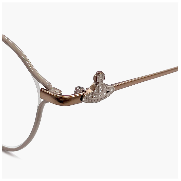 【新品】 ヴィヴィアン ウエストウッド レディース メガネ 40-0024 c02 49mm Vivienne Westwood 眼鏡 女性 オーバル 型 メタル フレーム オーブ ダミーレンズ発送 Vivienne Westwood（ヴィヴィアンウエストウッド） ヴィヴィアン