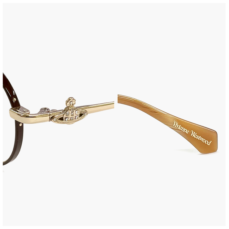 【新品】 ヴィヴィアン ウエストウッド 40-0039 c01 レディース メガネ Vivienne Westwood 眼鏡 40-0039-1 オーバル 丸メガネ フレーム オーブ ライトゴールド カラー ダミーレンズ発送 Vivienne Westwood（ヴィヴィアンウエストウッド） ヴィヴィアン