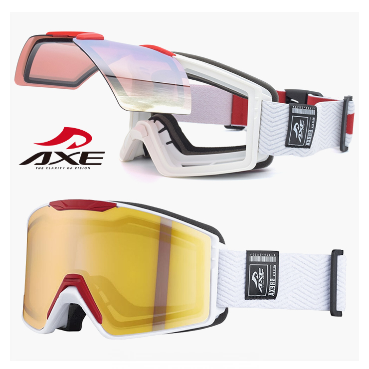 AXE - 【新品】 スノーゴーグル AXE ax900 WCM GY アックス スノー ゴーグル ax900-wcm メンズ レディース ユニセックス 平面 曇り止め レンズ 跳ね上げ スキー スノボー ミラーレンズ マットグレー フレーム メガネ着用 ヘルメット対応 可能 楽天市場】スノーゴーグル AXE ax900 WCM GY アックス スノー