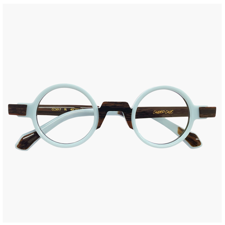 小ぶり 個性的 メガネ CHEAP CHIC cc5017 BL 眼鏡 メンズ レディース