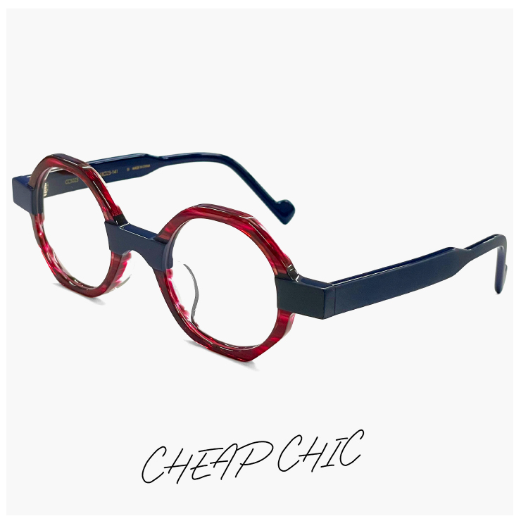 個性的 メガネ CHEAP CHIC cc5023 NV/RD 眼鏡 メンズ レディース ユニ