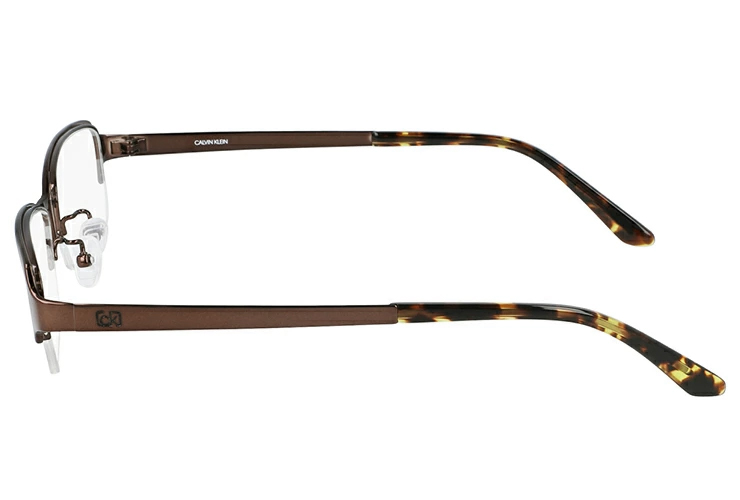 【新品】 カルバンクライン メンズ メガネ ck20145a-200   眼鏡 ck20145a めがね カルバン・クライン チタン メタル フレーム ナイロール ハーフリム 型 Calvin Klein（カルバン・クライン） 【 度付き 対応 無料 】 メンズ