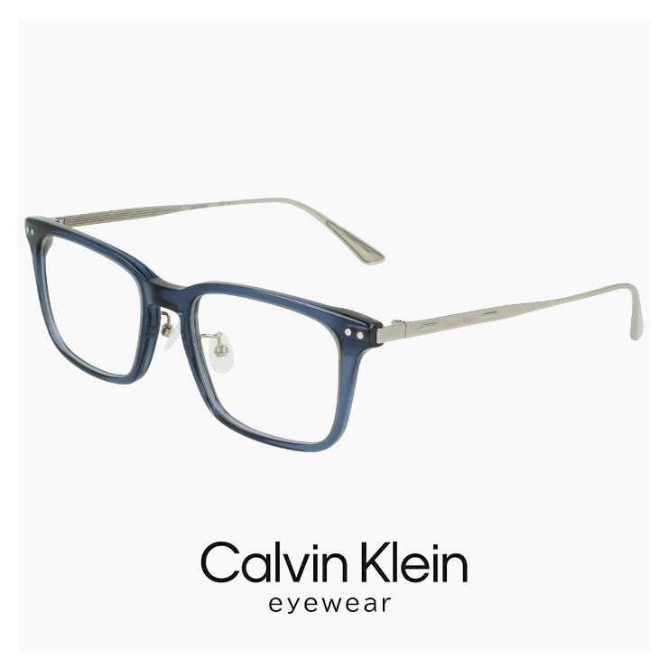 【新品】 カルバンクライン メガネ ck24108lb-045 48mm   眼鏡 おしゃれ メンズ レディース ラウンド ボストン 型 ck24108lb めがね フルリム titanium チタン フレーム シルバー Calvin Klein（カルバン・クライン） 【 度付き 対応 無料 】 メガネ