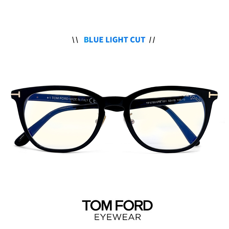 トムフォード メンズ メガネ ブルーライトカット レンズ 伊達メガネ TF5780-D-B 001 TOM FORD tomford  ft5780-d-b tf5780db ft5780db ウェリントン