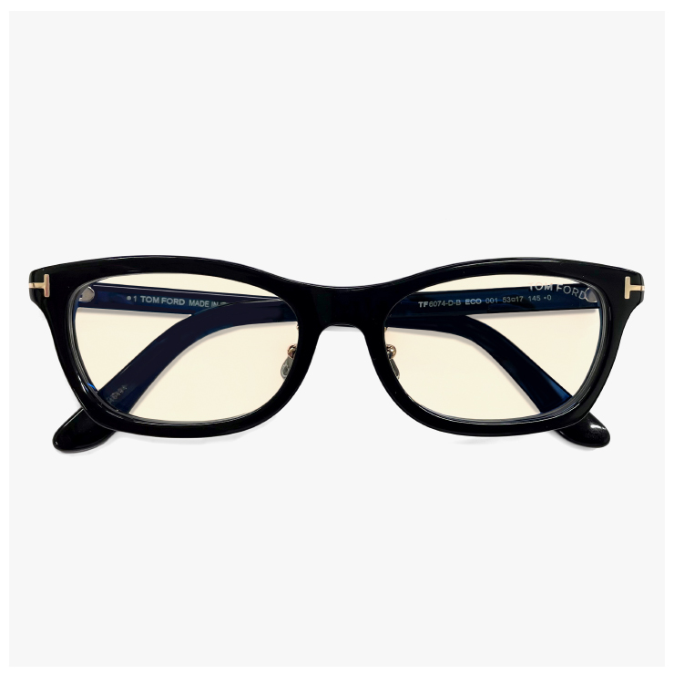 TOM FORD EYEWEAR 小さめ トムフォード メガネ 度なし ブルーライト
