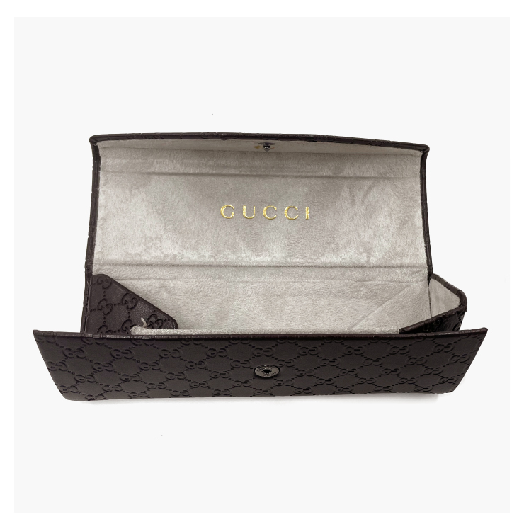 GUCCI ブラウン メガネケース GUCCI ブラウン 折りたたみ(三角形)メガネケース｜Yahoo!フリマ
