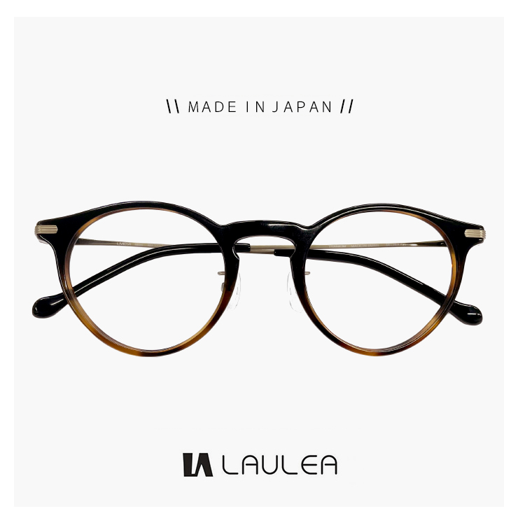 度付き対応 レンズ付き】日本製 鯖江 メガネ la4054-bkh laulea 眼鏡