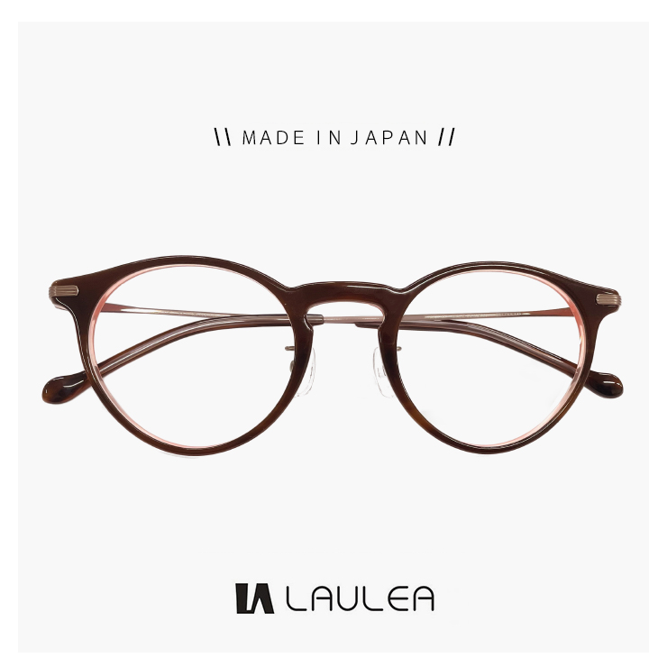 度付き対応 レンズ付き】日本製 鯖江 メガネ la4054-br laulea 眼鏡