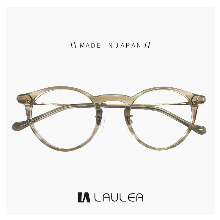 度付き対応 レンズ付き】日本製 鯖江 メガネ la4054-lbr laulea 眼鏡