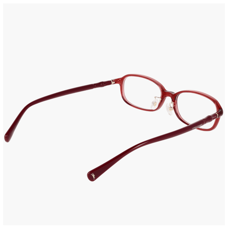 【新品】 レディース ロンシャン メガネ lo2806lbj-601 51mm longchamp 眼鏡 かわいい おしゃれ オーバル スクエア 型 丸眼鏡 ブランド 赤縁 赤ぶち TRANSPARENT BURGUNDY カラー ダミーレンズ発送 LONGCHAMP（ロンシャン） 【 度付き 対応 無料 】 レディース メガネ