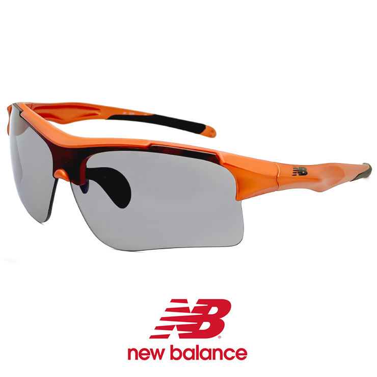 ニューバランス スポーツサングラス nb-08095x c02 New Balance 1枚レンズ シールド型 ハーフリム ブラック 黒 フレーム  nb08095x-2 ユニセックス モデル