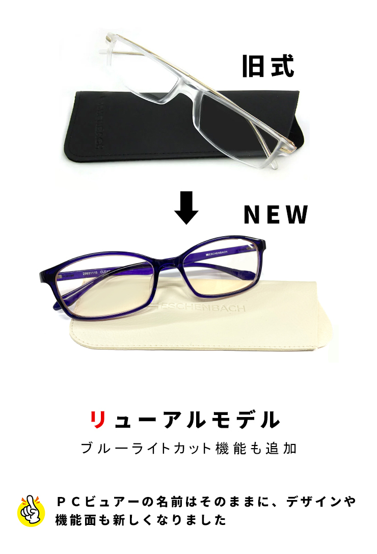 日本製 パソコンも手元も良く見える 近々両用眼鏡 PC viewer 老眼鏡