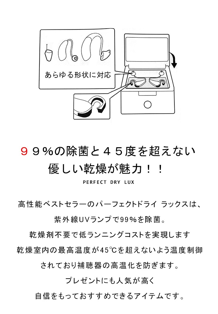 シーメンス シグニア 補聴器用乾燥機 パーフェクトドライ ラックス