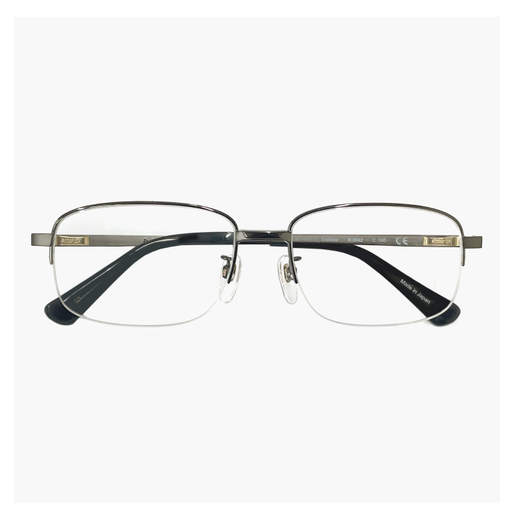 【新品】 日本製 ローデンストック メガネ メンズ r0042-a 56mm RODENSTOCK 眼鏡  エクスクルーシブ Exclusiv 大きい 大きめ サイズ 男性用 スクエア型 ハーフリム ナイロール MADE IN JAPAN チタン フレーム 鯖江産 ダミーレンズ発送 日本製 ローデンストック メガネ メンズ r0042-a 56mm RODENSTOCK 眼鏡