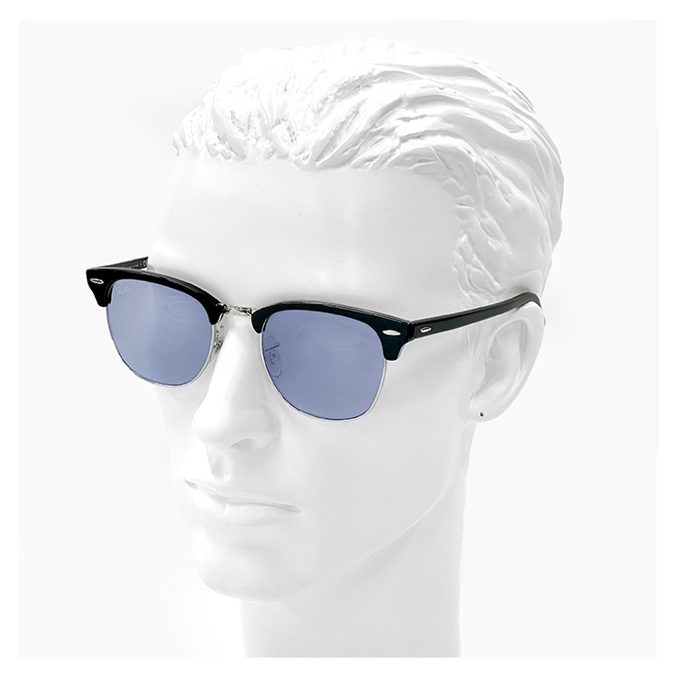 レイバン サングラス rb3016 1354/64 51mm Ray-Ban CLUBMASTER WASHED LENSES クラブマスター ブロー  型 薄い色 薄色 ライトカラー レンズ