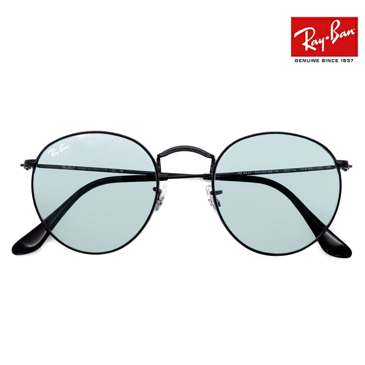 レイバン サングラス Ray-Ban rb3447 002/52 50mm ラウンド メタル レディース メンズ Round Metal 00252  ライトカラー レンズ 丸サングラス