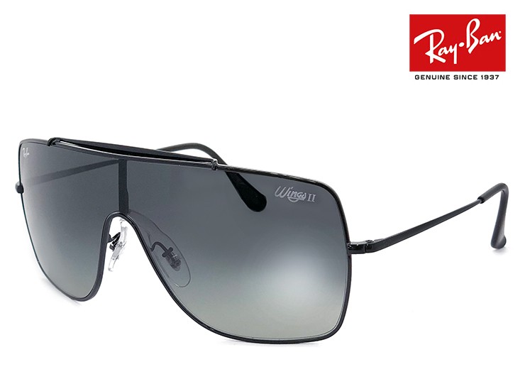 レイバン メンズ サングラス rb3697 002/11 WINGS II Ray-Ban rayban 00211 メンズ レディース ウイングス  2 1枚レンズ シールド