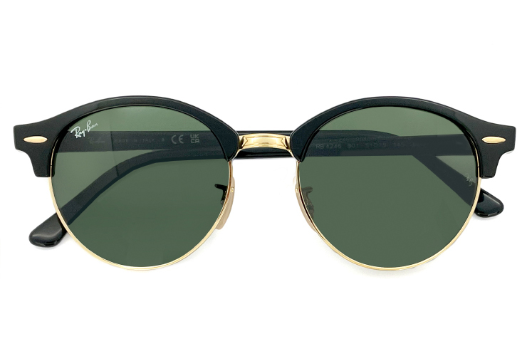海*月様 Ray-Ban RB 4246 サングラス ブラック/ゴールド Ray-Ban（レイバン） サングラス Ray-Ban rb4246 901 51mm クラブ