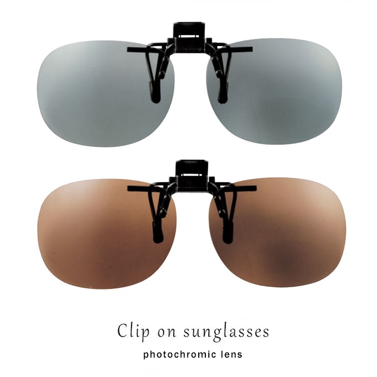 クリップオンサングラス 偏光 調光 レンズ ST-15 クリップオンメガネ