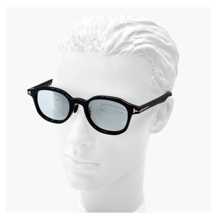 【極美品】TOM FORD TF1149-D サングラス 24AW 黒縁 メガネ TOM FORD EYEWEAR トムフォード サングラス FT1149-D 01a メンズ