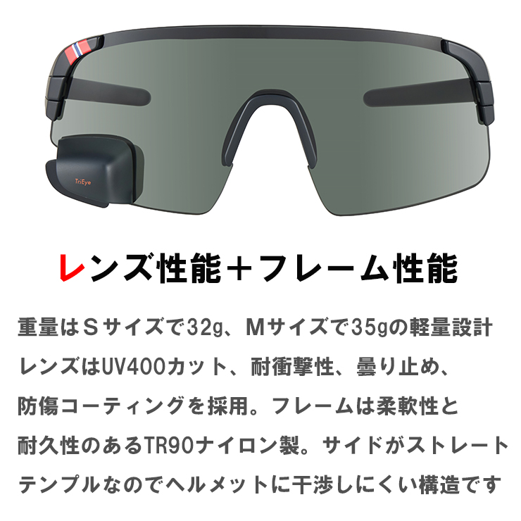 TriEye トライアイ サングラス リアミラー搭載 View Sport Standard uv