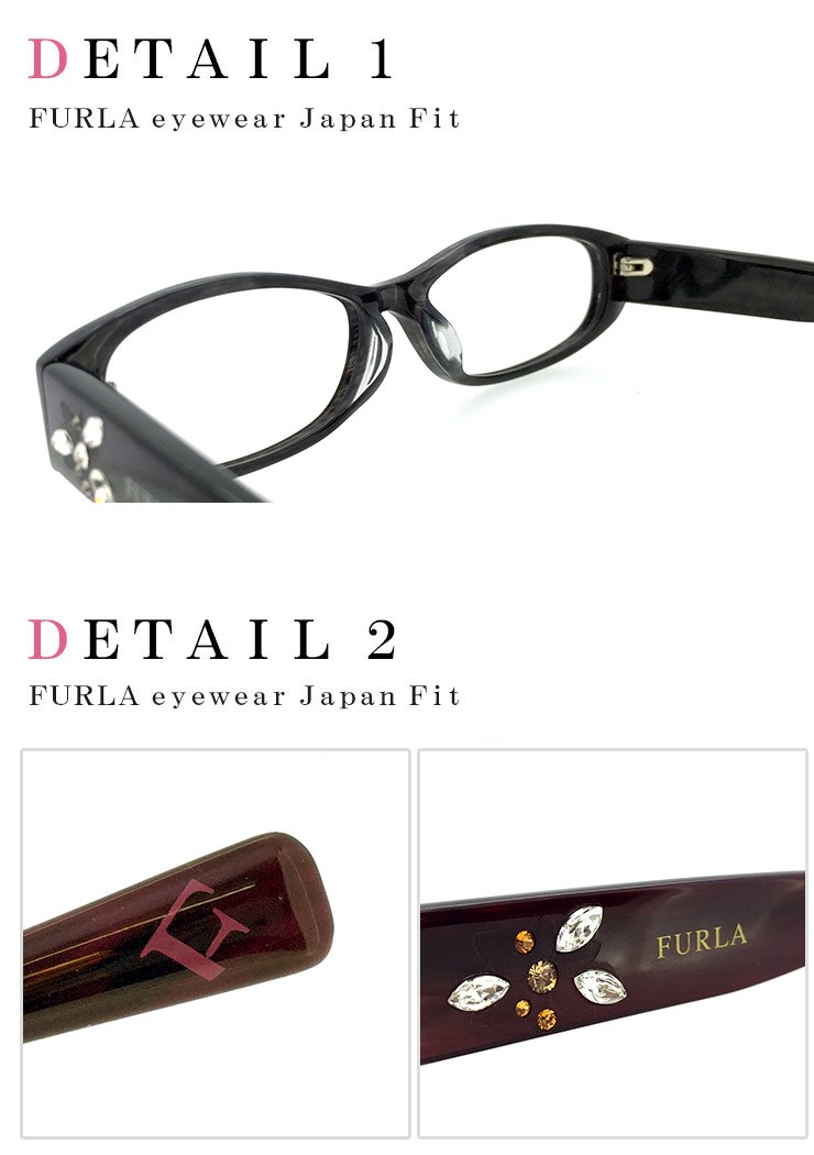 フルラ メガネ FURLA 眼鏡 VU4808j-819-958 [ ジャパンフィット モデル ] レディース 女性用 紫外線対策 クリアサングラス  おしゃれ /送料無料　通販