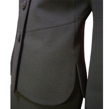 大きいサイズ ブラックフォーマル ジャケット 単品 喪服 高級生地２枚衿ゆったりジャケット ミセス 日本製 礼服 15394｜sunlook｜05