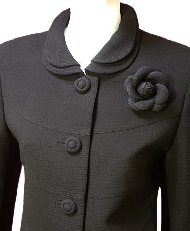 大きいサイズ ブラックフォーマル ジャケット 単品 喪服 高級生地２枚衿ゆったりジャケット ミセス 日本製 礼服 15394｜sunlook｜04