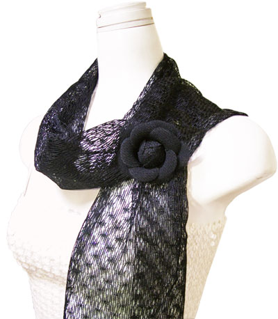 定形外郵便可 カメリア コサージュ 日本製 フォーマル 黒 小ぶりで控えめ 53201 |  | 01