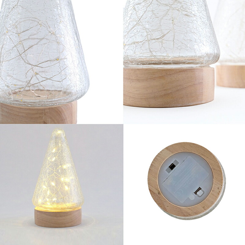 Horn Please クラックガラスLEDライト ツリー LEDライト 照明 Shesay