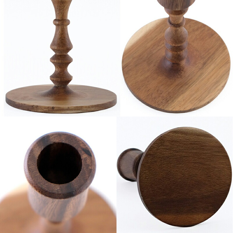 アカシアウッド キャンドルホルダー キャンドルホルダー ロウソク立て 燭台 LEDキャンドル ロッド  LEDキャンドル 蝋燭 ろうそく ロウソク Shesay 志成販売 クリスマス クリスマスインテリア クリスマスグッズ 置物 ギフト プレゼント クリスマス雑貨 装飾 飾り