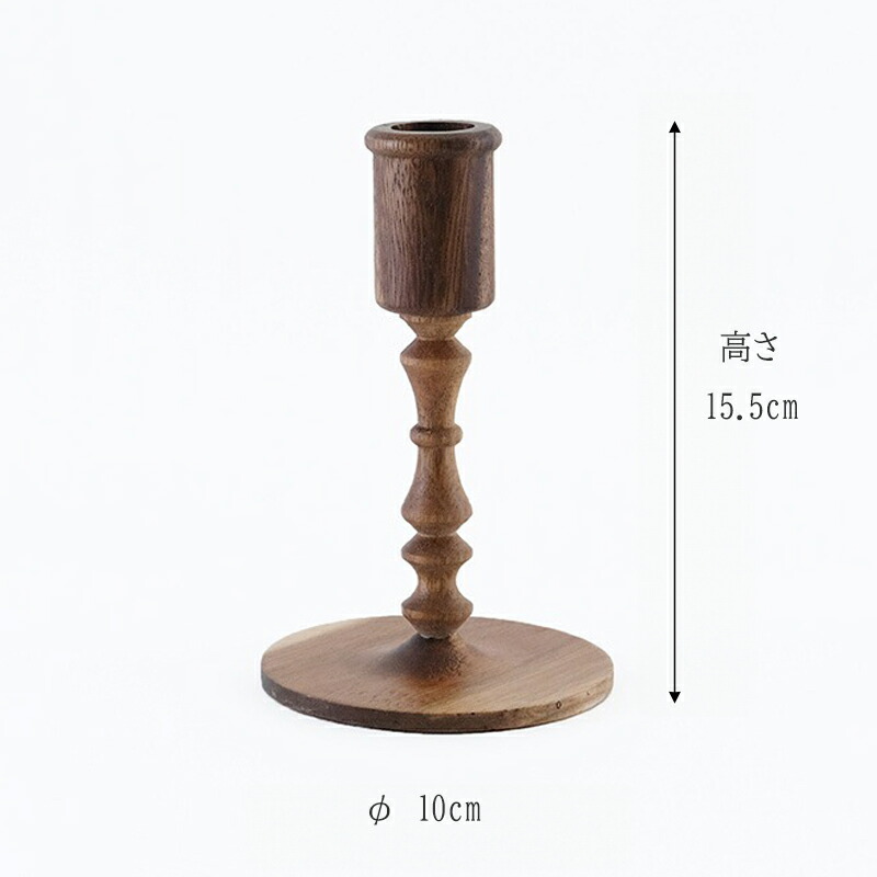 アカシアウッド キャンドルホルダー キャンドルホルダー ロウソク立て 燭台 LEDキャンドル ロッド  LEDキャンドル 蝋燭 ろうそく ロウソク Shesay 志成販売 クリスマス クリスマスインテリア クリスマスグッズ 置物 ギフト プレゼント クリスマス雑貨 装飾 飾り