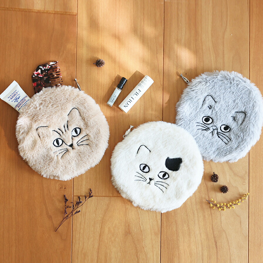 松尾ミユキ ポーチ マルチケース 丸ポーチ Fluffy Circular pouch 丸い