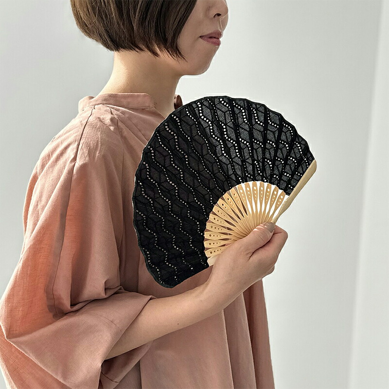  扇子 おしゃれ 扇子 RICCA リッカ 袋付き せんす うちわ 女性用 レディース 母の日 和装小物 夏 上品 