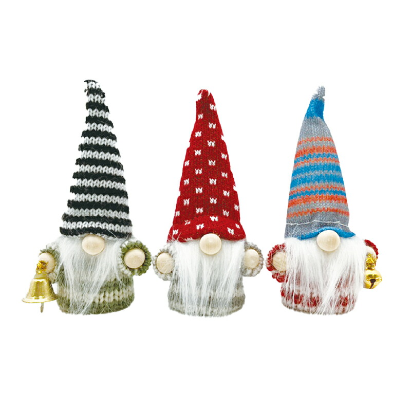 丸和貿易 ニッセ トムテ サンタ オーナメント 3pセット 人形 北欧
