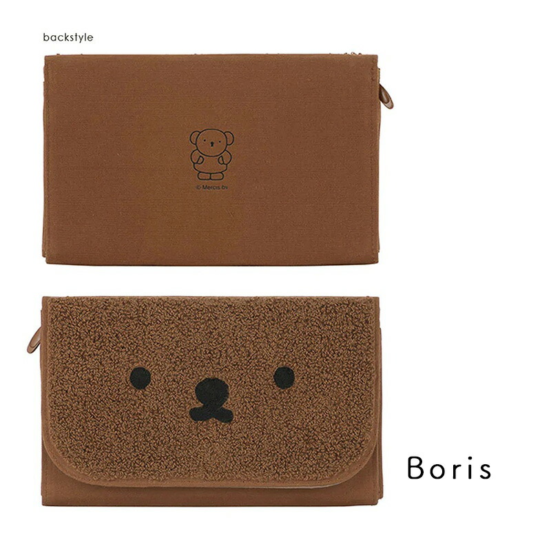 ミッフィーマルチケースmiffydickbrunaボリスborisくまディックブルーナうさこちゃんうさぎライオン通帳ケースお薬手帳パスポート母子手帳ケースHEMING'Sヘミングスモノトーン顔フェイス