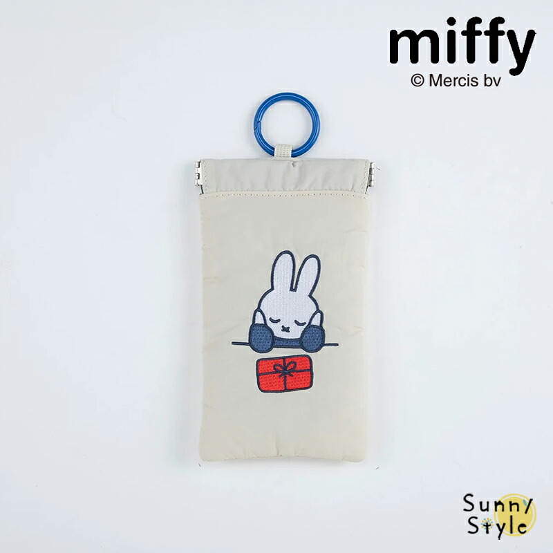 HEMING'S（ヘミングス） ミッフィー miffy パフバネグチフラットポーチ