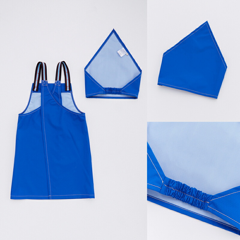 OCEAN＆GROUND エプロンセット BBQ 子ども用エプロン エプロン 三角巾 キッズ 子供 キッズエプロン S M L  100 110 120 130 140 150 160 男の子 女の子 調理実習 オーシャンアンドグラウンド  ジュニア 可愛い 無地 おしゃれ 保育園 幼稚園 小学生 中学生