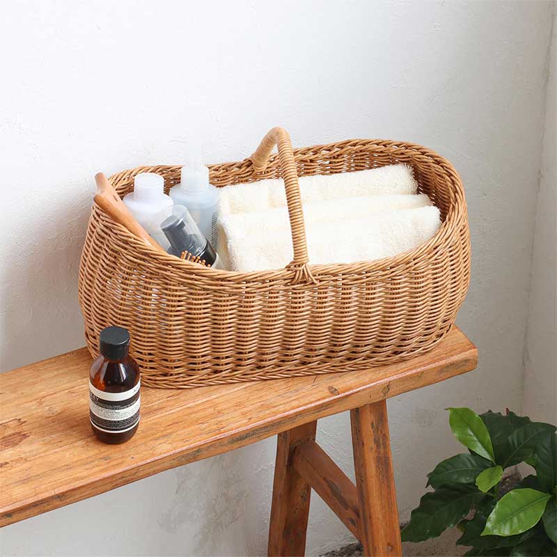 Creer かご バスケット ボートバスケット Lサイズ 籠 洗える クレエ