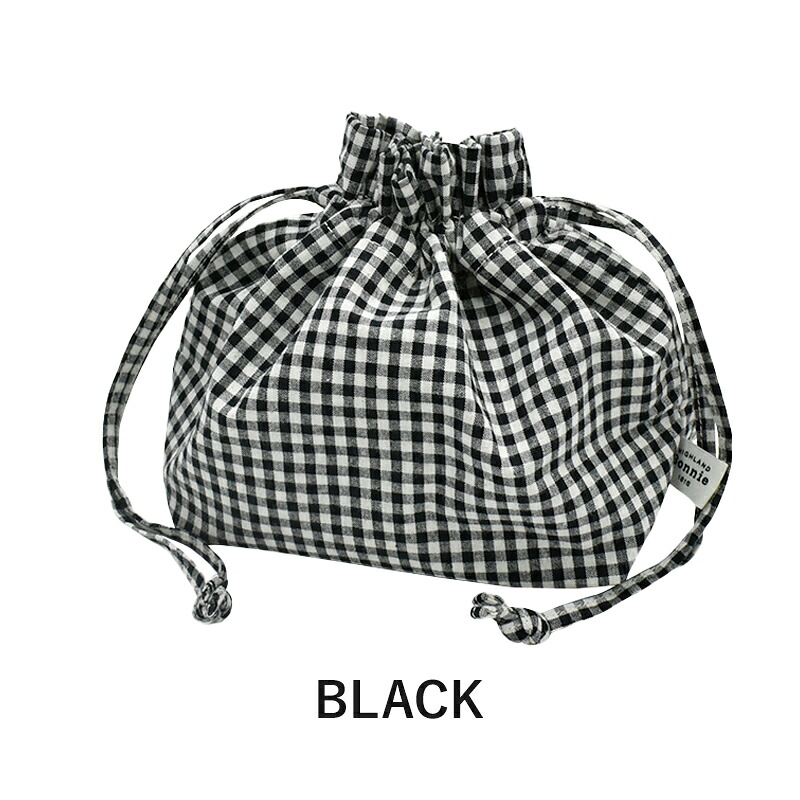 弁当袋 Bonnieランチ巾着 Bonnie ランチ巾着 ランチバッグ ギンガムチェック チェック おしゃれ お弁当袋 保冷バッグ 保温バッグ 簡易保冷 巾着 巾着袋 弁当 バッグインバッグ シンプル ナチュラル 保冷ランチトート 保温 レディース ランチサック マグポーチ 離乳食 ケース
