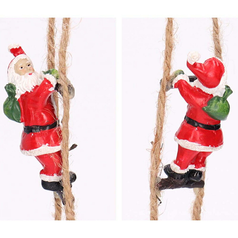 はしご サンタ はしごサンタクロース オーナメント 吊るす 吊り下げ