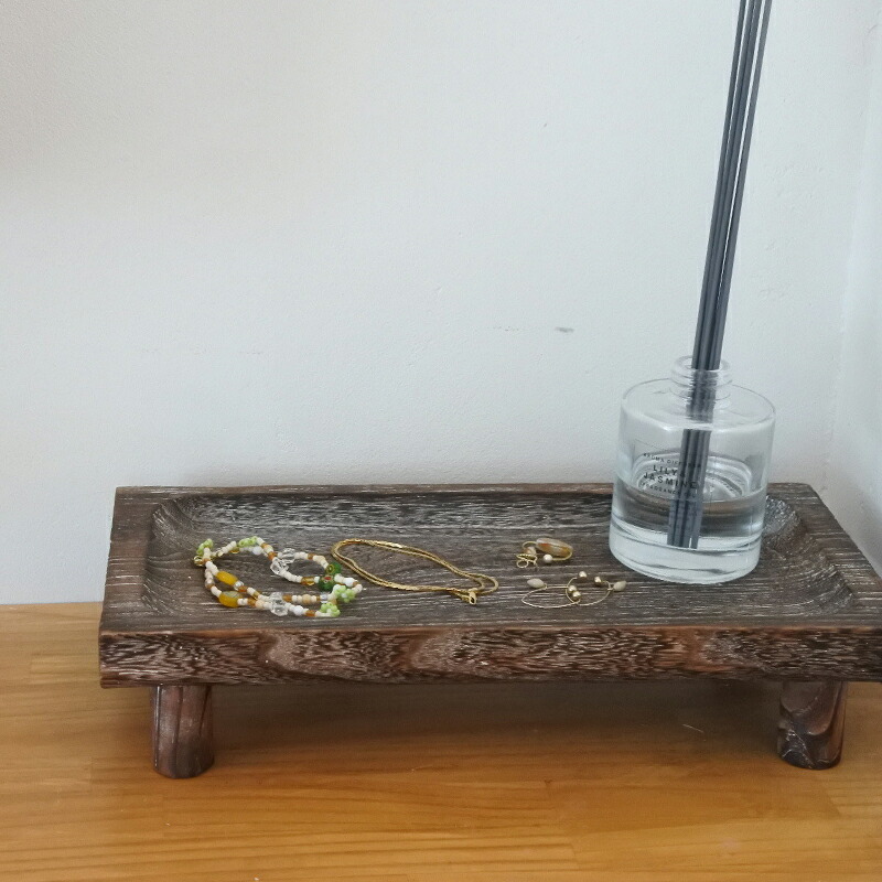 ウッド トレイ 置台 ディスプレイ スタンド コンポート Sサイズ 小さめ