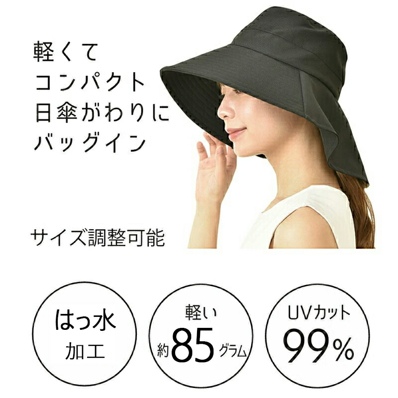 焼かない つば広ワイドハット COREBLUE コアブル― 日よけ アウトドア