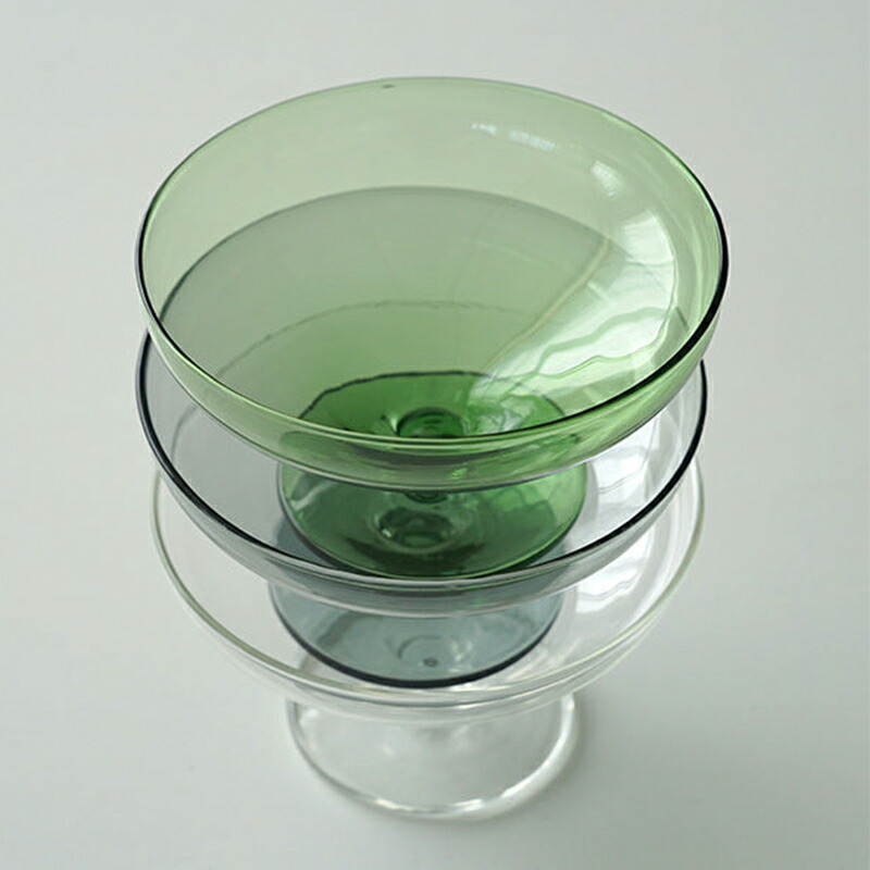 母の日ラッピング実施中 アイス クリーム 器 かき氷器 デザート ガラス カップ アイスクリームカップ グレー グリーン デザートグラス メム mem 耐熱ガラス アクシス AXCIS タンブラー 耐熱 無地 透明 おしゃれ 食器 電子レンジ可 食洗機対応 おしゃれ かわいい くすみ