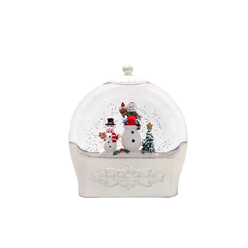 スノードーム オーナメント LED 電池式 ライト イルミネーション LED