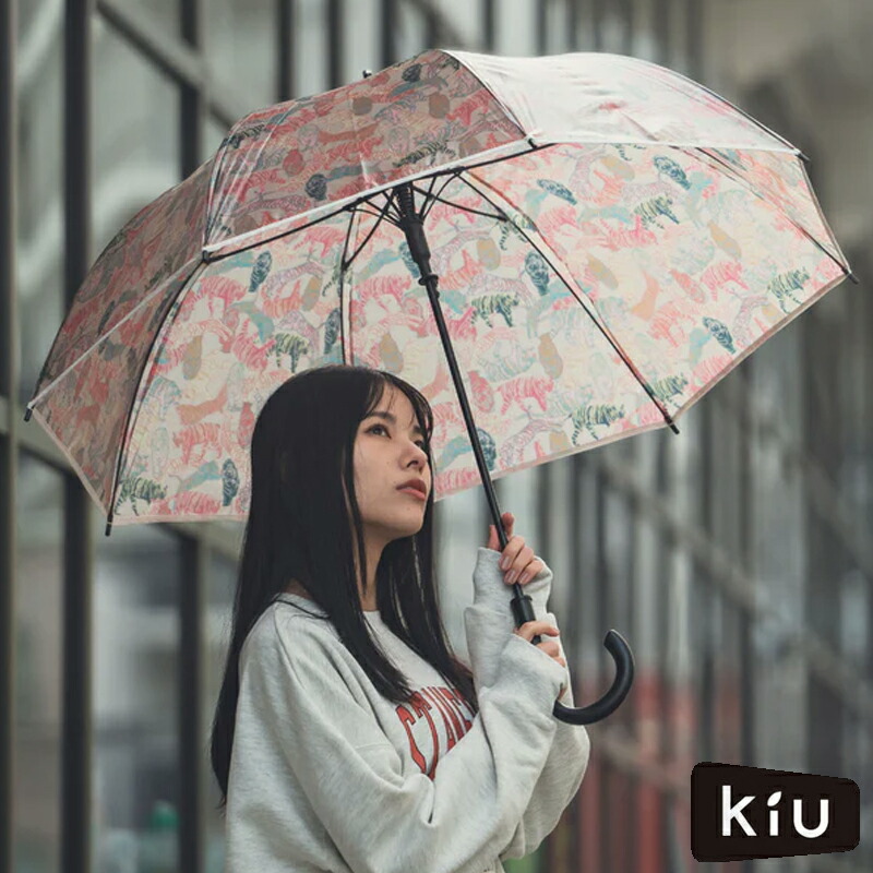 KiU（キウ） 雨傘 長傘 ジャンプ傘 プラスチックアンブレラ ビニール傘